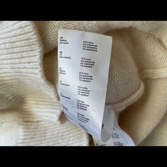 Maje Oversized Wool Cashmere Blend Sweater - Picture 4 of 7